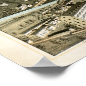 Kaart van Meriden, Connecticut uit 1875 Poster (Hoek)