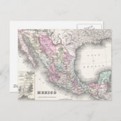  kaart van Mexico (1855) (Voorkant / Achterkant)