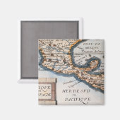 Kaart van Mexico of Nieuw-Spanje | 1625 Magneet (Voorkant / Achterkant)