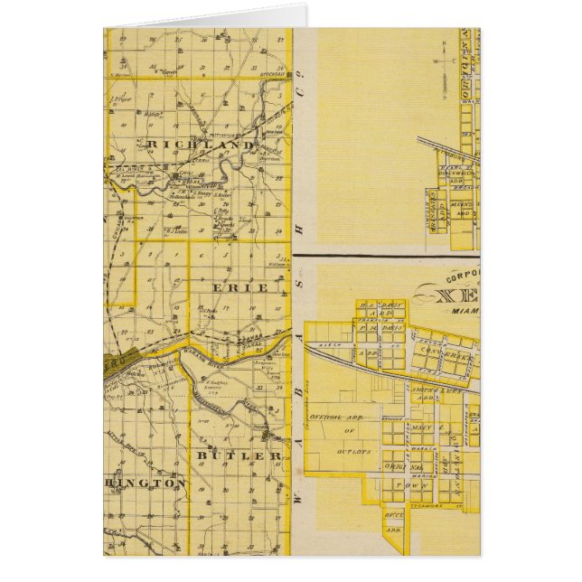 Kaart van Miami County (Voorkant)