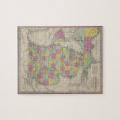 kaart van Michigan (1853) Legpuzzel (Horizontaal)