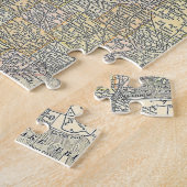  kaart van Michigan (1901) Legpuzzel (Zijkant)