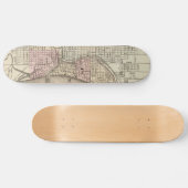  kaart van Milwaukee (1880) Skateboard (Horizontaal)