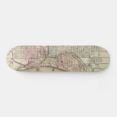  kaart van Milwaukee (1880) Skateboard (Horizontaal)