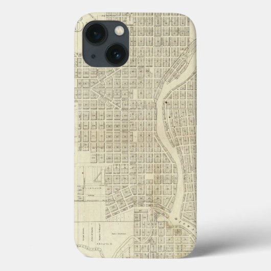 Kaart van Milwaukee Case-Mate iPhone Case (Achterkant)