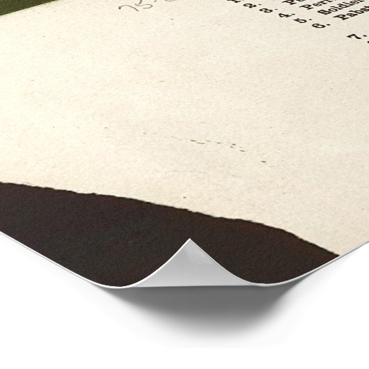 kaart van Milwaukee WI (1892) Poster (Hoek)