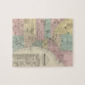  kaart van Milwaukee Wisconsin (1878) Legpuzzel (Horizontaal)