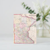  kaart van Minnesota (1864) (Staand voorkant)