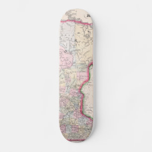  kaart van Minnesota (1864) Skateboard