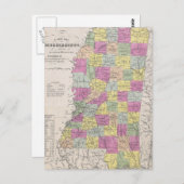  kaart van Mississippi (1853) (Voorkant / Achterkant)