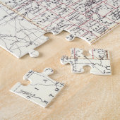 kaart van Missouri (1883) Legpuzzel (Zijkant)