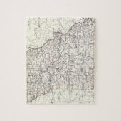 kaart van Missouri (1883) Legpuzzel (Verticaal)