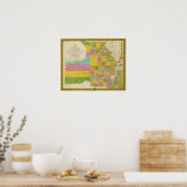 Kaart van Missouri Poster (Keuken)