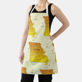 Kaart van Missouri Schort (Insitu)