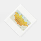 Kaart van Mongolië Servet (Hoek)