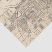  kaart van Montgomery, Alabama (1899) Tissuepapier (Detail)