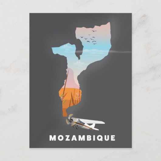 Kaart van Mozambique (Voorkant)