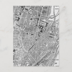  kaart van München Duitsland (1884)