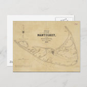  kaart van Nantucket (1838) (Voorkant / Achterkant)