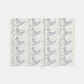  kaart van Nantucket (1919) Fleece Deken (Voorkant (Horizontaal))