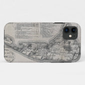  kaart van Nantucket Case-Mate iPhone Case (Achterkant (horizontaal))