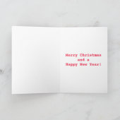 Kaart van Narwhale pun Kerstmis (Binnen)