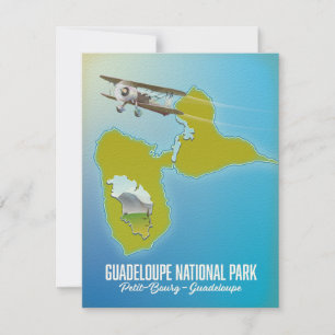 kaart van Nationaal park Guadeloupe