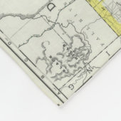  kaart van Nebraska (1889) Fleece Deken (Hoek)