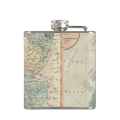  kaart van Nederland (1799) Heupfles (Achterkant)