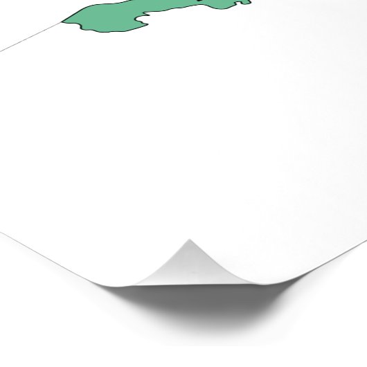 Kaart van Nederland Perfect Poster (Hoek)