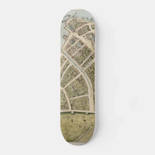  kaart van New Amsterdam (1660) Skateboard (Voorkant)