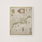 Kaart van New Belgium en New England, pub. in Amst Legpuzzel (Verticaal)