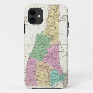 kaart van New Hampshire (1827) iPhone 11 Hoesje