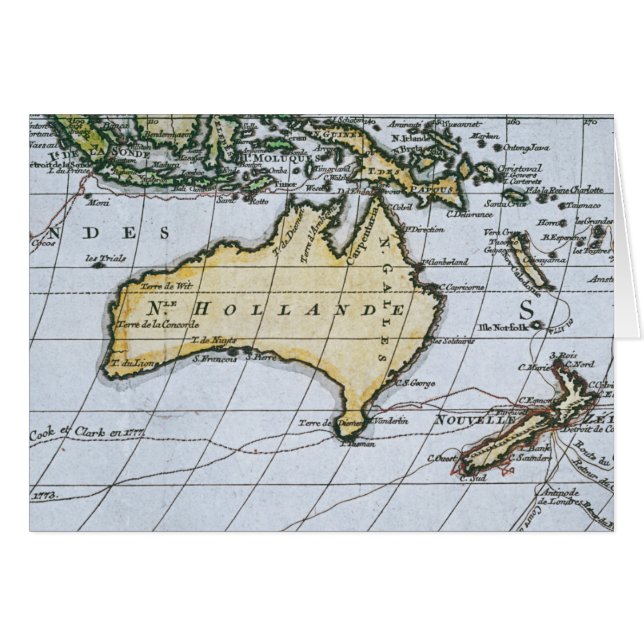 Kaart van New Holland (Voorkant Horizontaal)