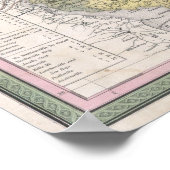 kaart van New Jersey Poster (Hoek)