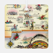 kaart van New Mexico Ornament (Achterkant)