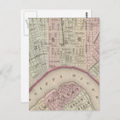  kaart van New Orleans (1880) (Voorkant / Achterkant)