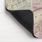  kaart van New Orleans (1880) Muismat (Hoek)