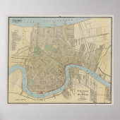 kaart van New Orleans (1919) Poster (Voorkant)