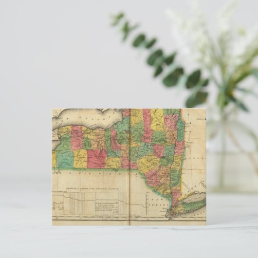 Kaart van New York (Staand voorkant)