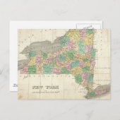  kaart van New York (1827) (Voorkant / Achterkant)