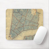  kaart van New York (1846) Muismat (Met muis)