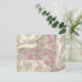  kaart van New York (1864) (Staand voorkant)