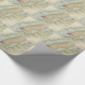  kaart van New York (1869) Cadeaupapier (Hoek)