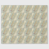  kaart van New York (1869) Cadeaupapier (Vlak)