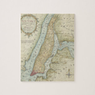  kaart van New York (1869) Legpuzzel