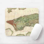  kaart van New York (1878) Muismat (Met muis)