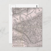  kaart van New York (1886) (Voorkant / Achterkant)