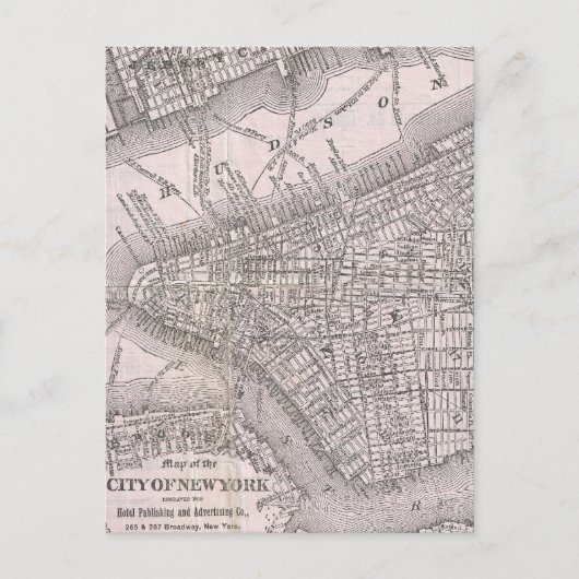  kaart van New York (1886) (Voorkant)