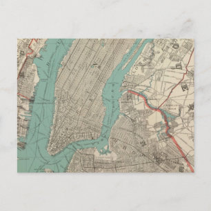  kaart van New York (1890)